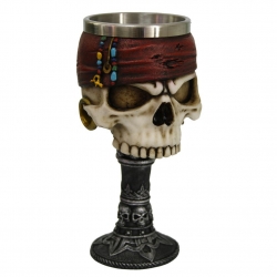 Kielich Puchar Dead Man's Drink 17 cm - Czaszka Pirata